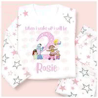 Image 2 of Girls Personlised night garden pyjamas 