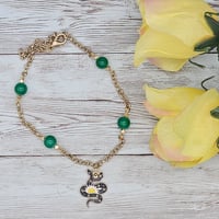 Image 3 of Green Snake Anklet