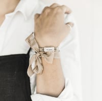 Image 1 of silk wrap bracelets - words