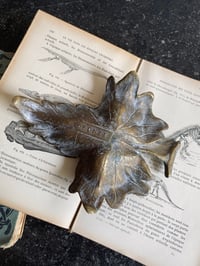 Image 4 of Vide poche en bronze en forme de feuille de vigne