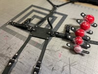 Image 1 of Leather Head Harness Panel Gag - Interchangeable System