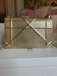 Image 4 of Christian Dior Diorama Medium Gold Chain Bag