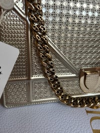 Image 13 of Christian Dior Diorama Medium Gold Chain Bag