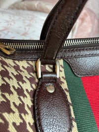 Image 4 of Gucci Houndstooth Boston Vintage Bag