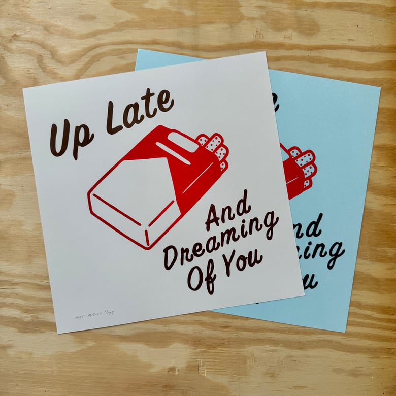 Image of “Up Late” print