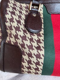 Image 3 of Gucci Houndstooth Boston Vintage Bag