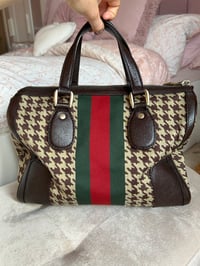 Image 5 of Gucci Houndstooth Boston Vintage Bag