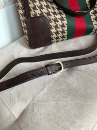 Image 13 of Gucci Houndstooth Boston Vintage Bag