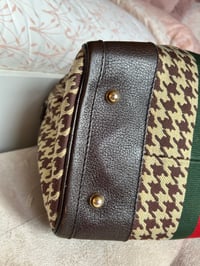 Image 10 of Gucci Houndstooth Boston Vintage Bag