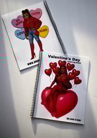 Image 1 of Valentine’s Day Coloring book 22page