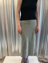 Image 2 of Mohair ribb knitted top black 