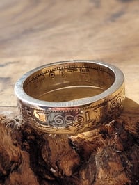 Image 1 of Commande sur mesure : Bague shilling plaqué argent taille 71