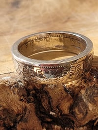 Image 2 of Commande sur mesure : Bague shilling plaqué argent taille 71