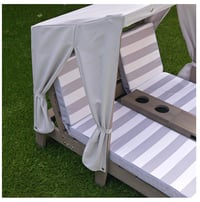 Image 6 of Astaire Double Chaise Lounge - Pebble
