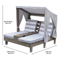 Image 10 of Astaire Double Chaise Lounge - Pebble