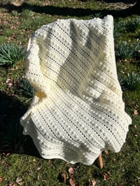Cream Bobble Blanket