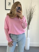 Image of Lace arm tshirt
