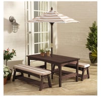 Image 2 of Monroe Patio Set - Oatmeal & Ivory 