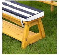 Image 5 of Monroe Patio Set - Navy & Ivory 