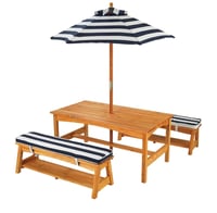 Image 1 of Monroe Patio Set - Navy & Ivory 