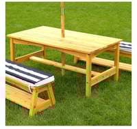 Image 4 of Monroe Patio Set - Navy & Ivory 