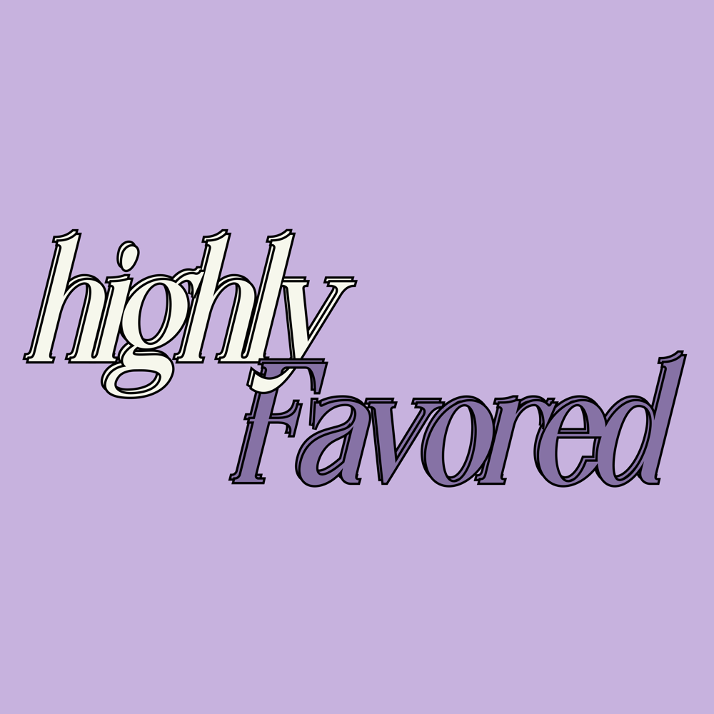 Image of Highly Favored Tee (Orchid)