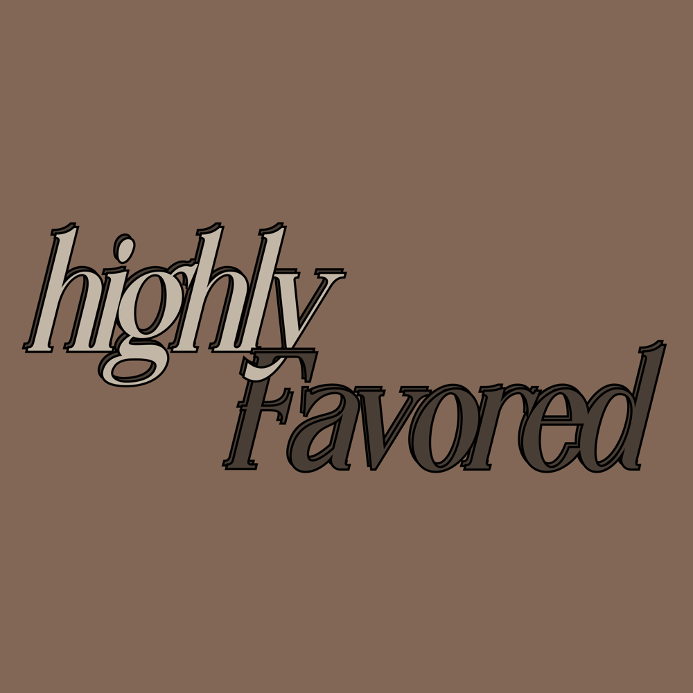 Image of Highly Favored Tee (Espresso)