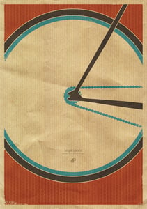 Image of SingleSpeed - Fixie Retro Race Bike Art Print
