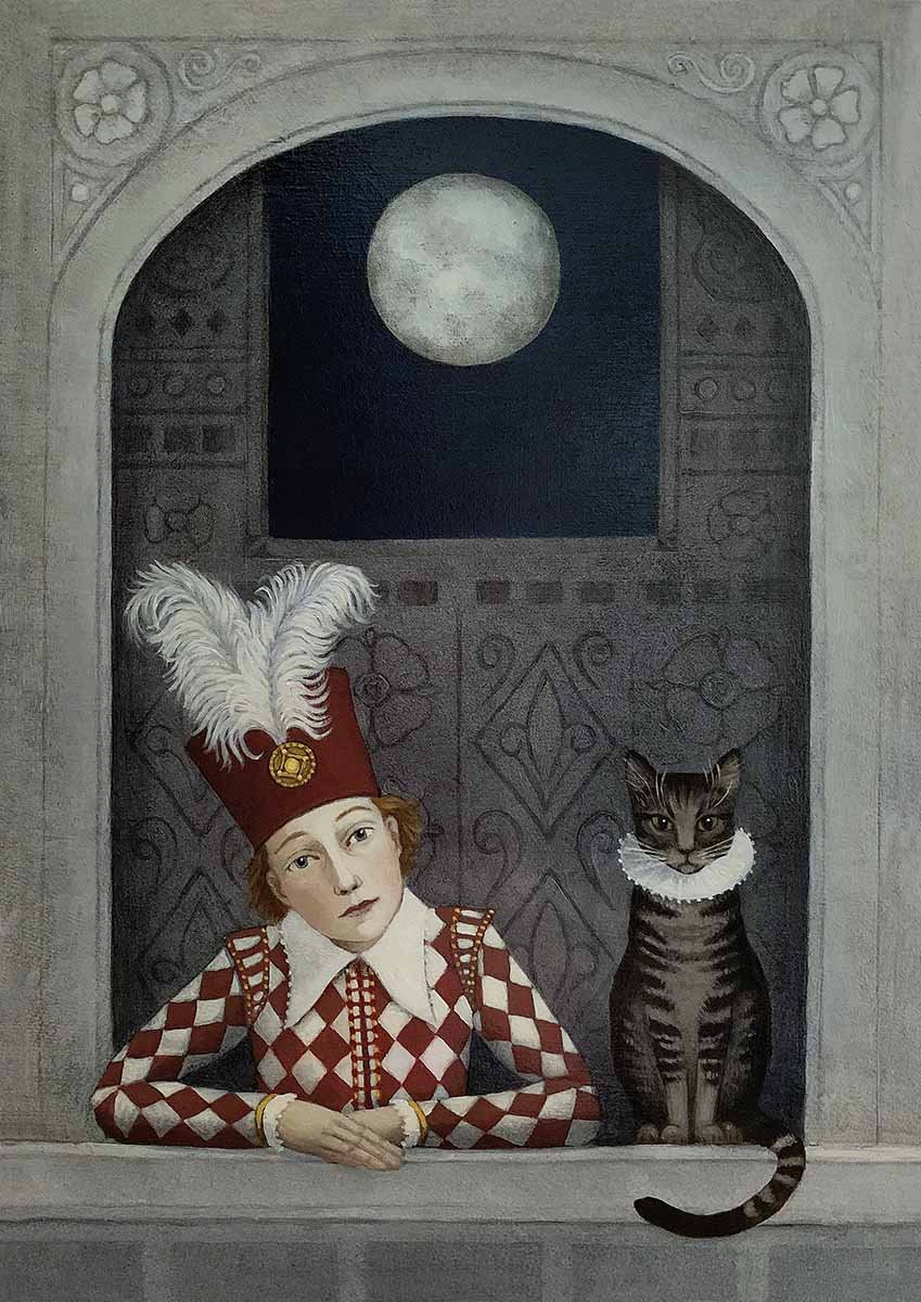 Image of Rosalind Lyons - 'Listen To The Moon' - Signed Limited Edition Print - Artist Proof