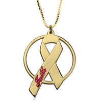 Engraved Ribbon Necklace