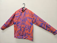 Image 3 of Geometric Realms Hoodie Purple And Orange