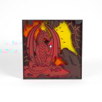 Image 3 of Fiery Dragon Shadow Box - For Fantasy Lovers