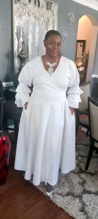 Image 5 of Fancy purple Wrap Dress