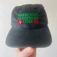 Image 1 of ANARCHIST GARDENERS CLUB HAT - FADED BLACK