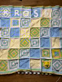 Granny Square Name Blanket 