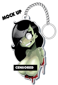 Image 2 of Zombie Tramp KeyChain