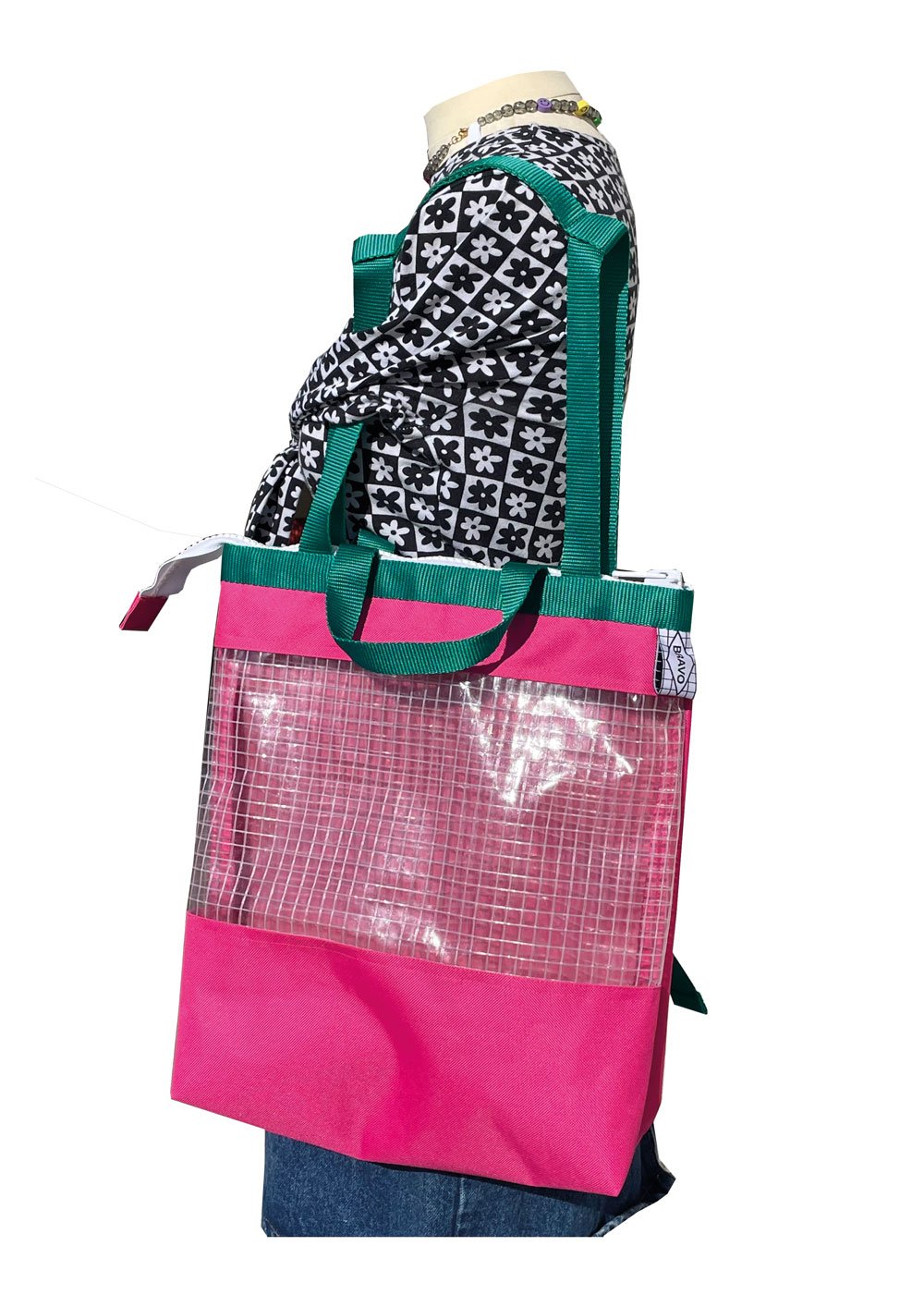 Image of Ghostbag Rose fushia et Vert