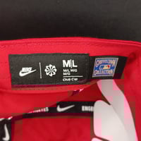 Image 4 of Nike Club Cap Atlanta Braves Hat Cap Mens Adjustable Strap Red The ATL MLB M-L