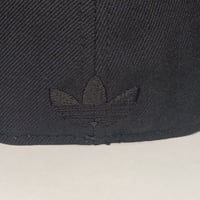 Image 5 of Adidas Brooklyn Nets Hat Cap Mens Fitted Size 7-3/4 Blackout Black NBA 100% Wool