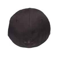 Image 3 of  Adidas Brooklyn Nets Hat Cap Mens Fitted 7 Black NBA Blackout 100% Wool