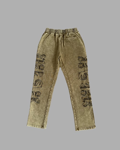 Image of The "BLAK Earth Tone" Washed Pants in Olive