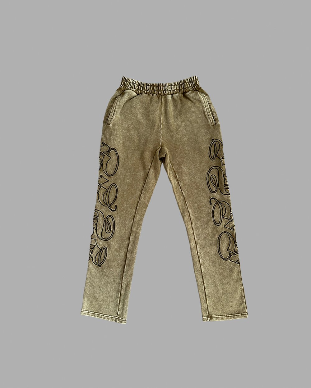 Image of The "BLAK Earth Tone" Washed Pants in Olive