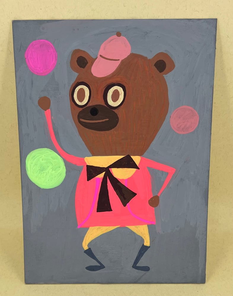 Image of Juggling Bear - original painting