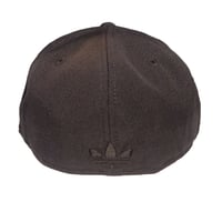 Image 5 of Adidas Brooklyn Nets Hat Cap Mens Fitted 7-5/8 Black NBA Blackout 100% Wool