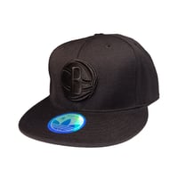 Image 1 of Adidas Brooklyn Nets Hat Cap Mens Fitted Sz 8 Black NBA 100% Wool New Dead Stock