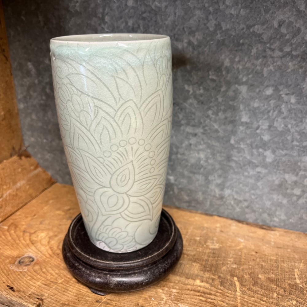 Image of Lotus carved tumbler