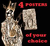 NICK BLINKO POSTER COLLECTION - 4 TITLES OF YOUR CHOICE 