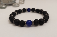 Image 3 of September Sapphire Bracelet - Crystal & Lava