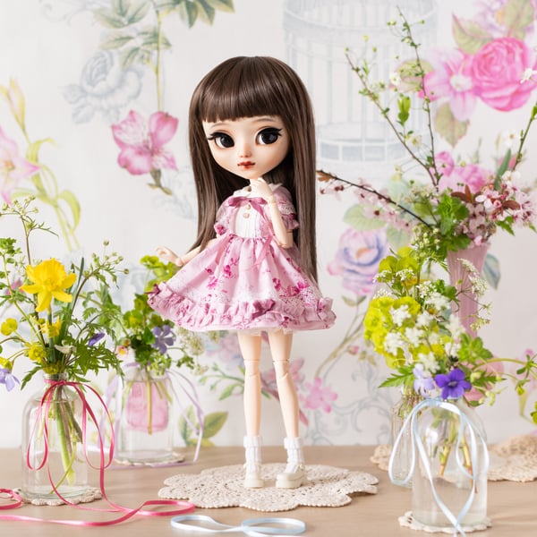 Image of Robe "Poppy" rose - Pullip