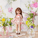 Image 1 of "Poppy" dress strawberry - Teacup Marionette